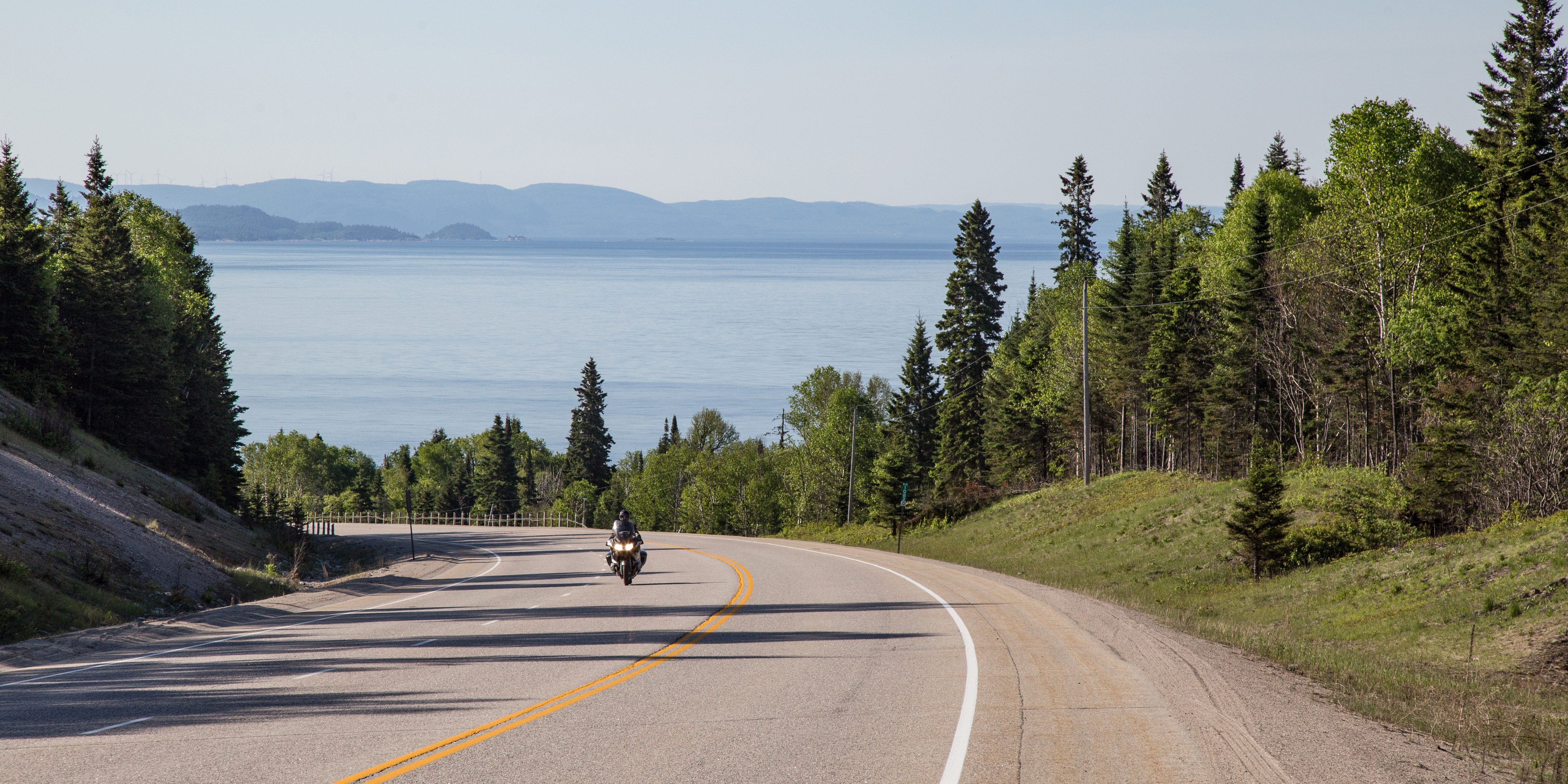Motorcycle with View