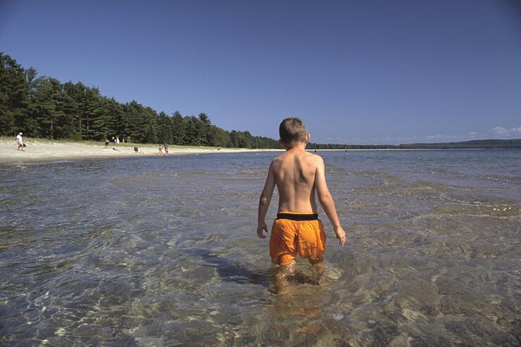 Pancake Bay Park on Lake Superior