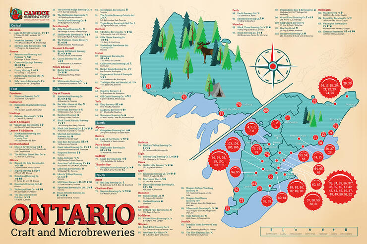 CRAFT BREWERIES MAP SMALLER