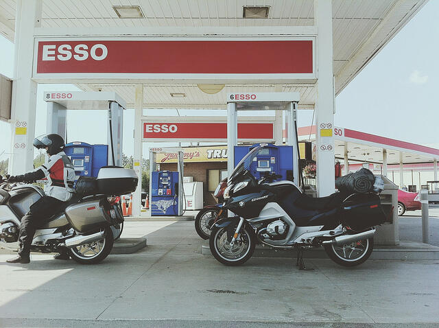 gas station