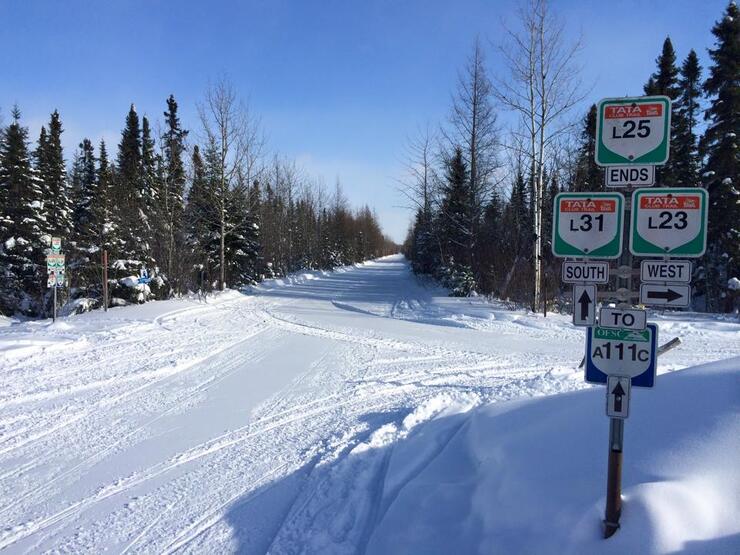 Timmins Snowmobile Club trails