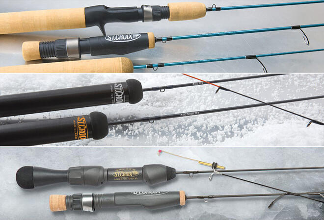 St. Croix ice rods available at Gill's Trading Post
