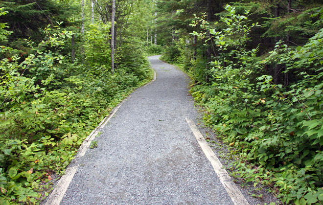 The wheelchair accessible Mountain Portage Trail at Kakabeka Falls