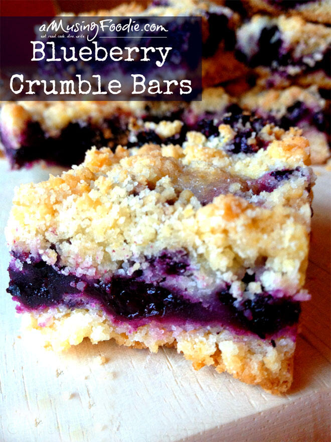 Blueberry crumble bars that are both easy to make and delicious!