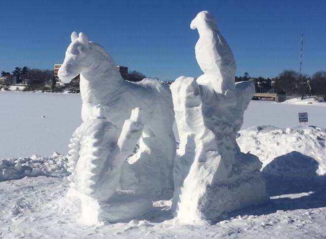 Snow sculpture 3