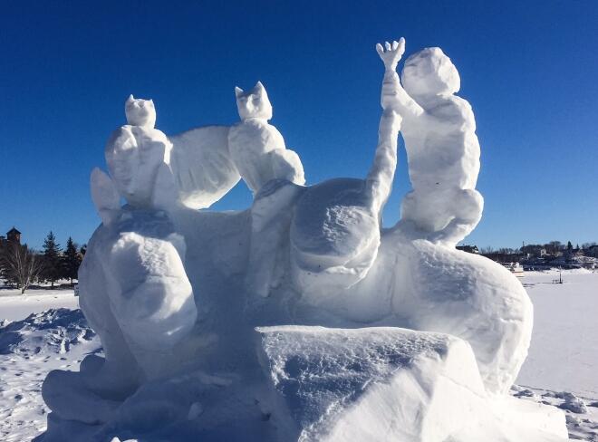 Snow sculpture 4