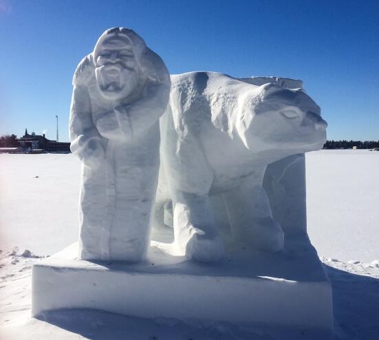 Snow sculpture 5