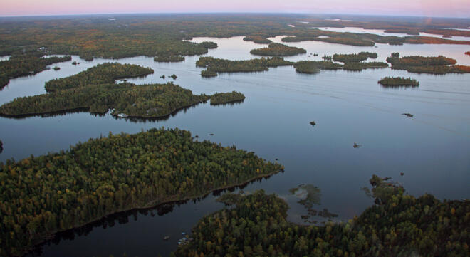 Ontario's Sunset Country from the Air