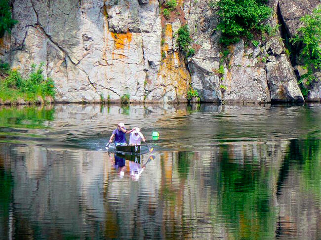 Bow to Stern Canoe Club paddles the lakes around the Charleson Recreation area