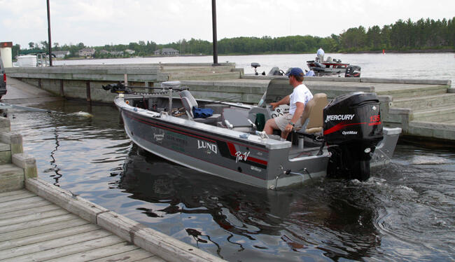 Fort Frances Boat Launch onto Rainy River