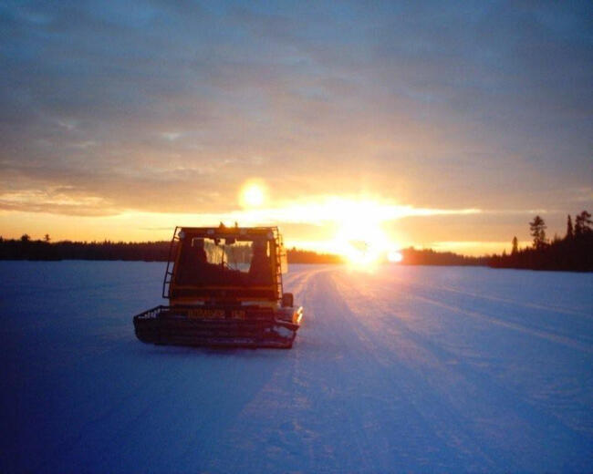 Sunset Trail Rider's Groomer hard at work