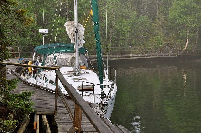 Moored Wray Bay Thompson Island