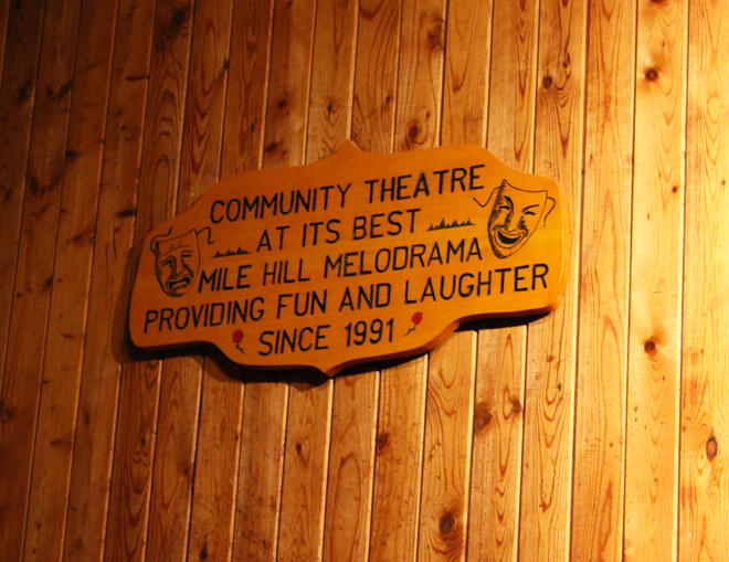 mile hill sign