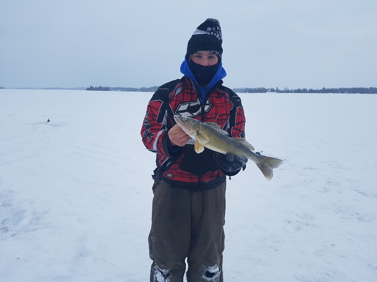 Walleye taste delicious when caught through the ice