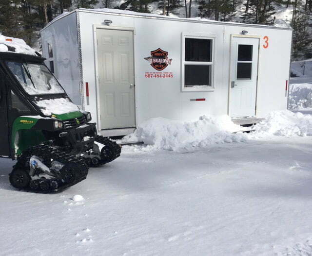 Ice hut rentals Nestor Falls