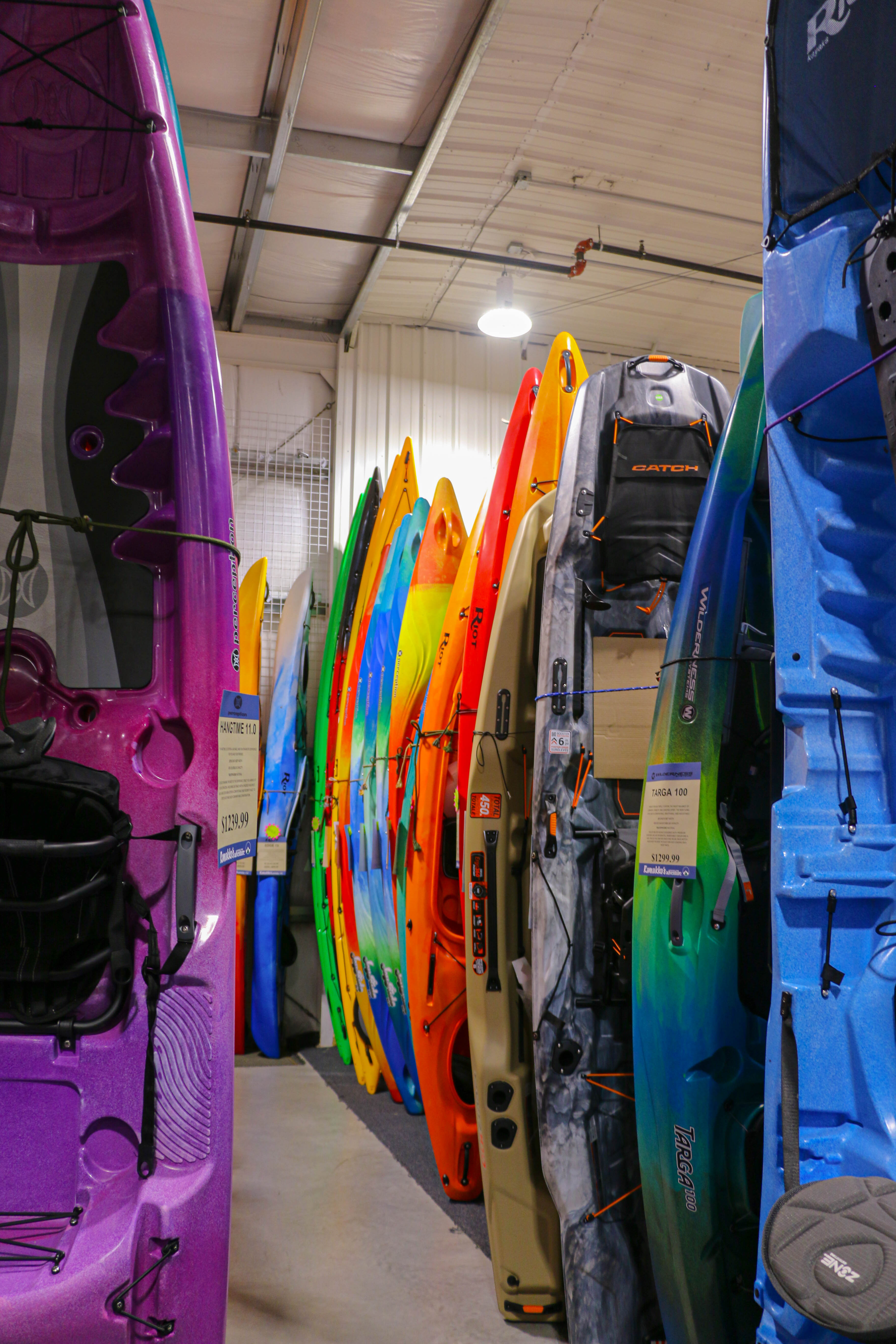 Kayaks and paddle boards