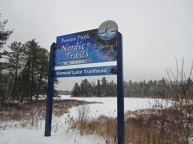 Beaten Path cross-country ski trails near Atikokan.