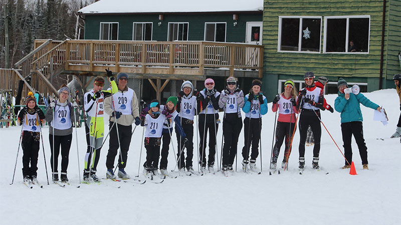Cross Country skiing in Kenora, Ontario.