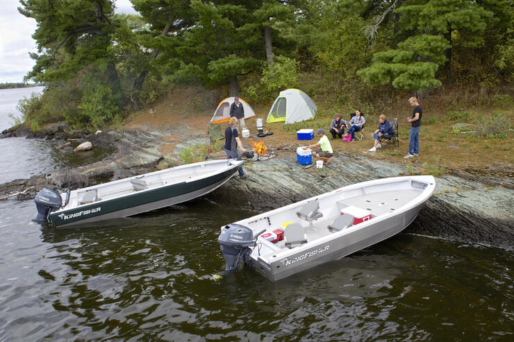 boats on shoreline