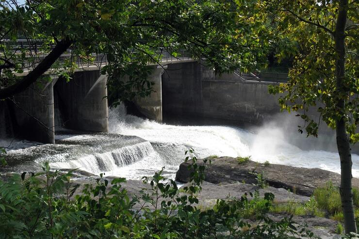 Bridge at Hogs Back Falls in Ottawa