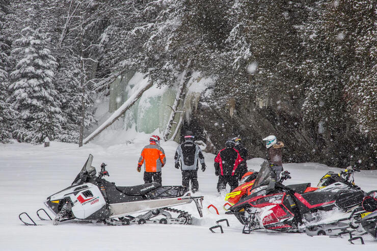 approaching ice caves