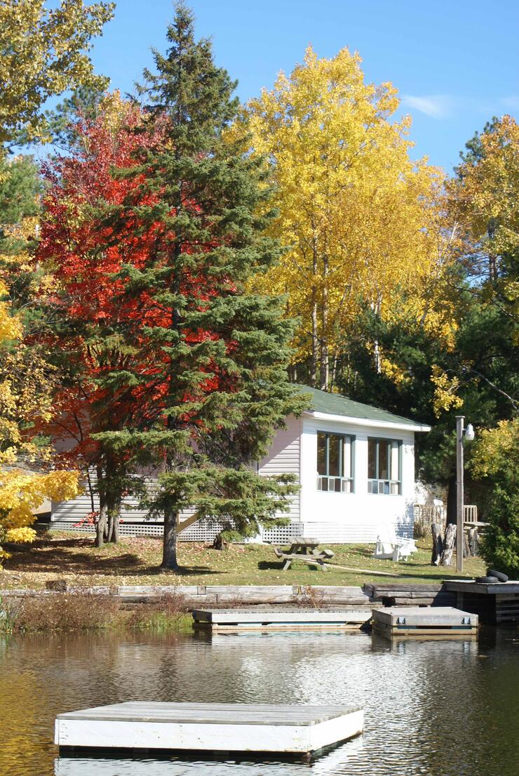 West Arm Cottage in the fall-1
