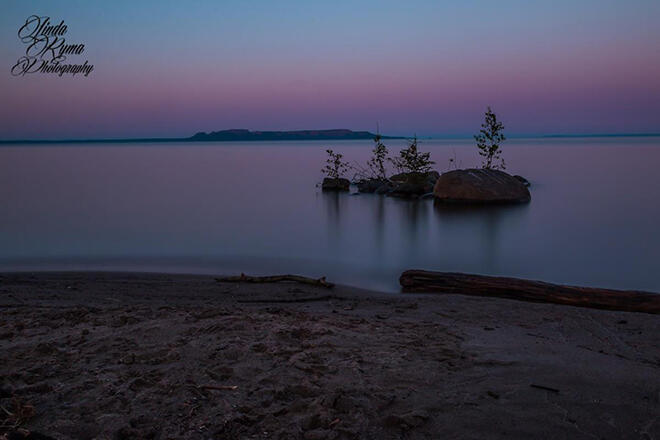 Beautiful evening shot of the Sleeping Giant