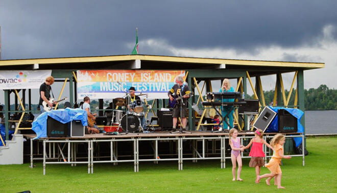 Stormy weather couldn't stop the Coney Island Music Festival