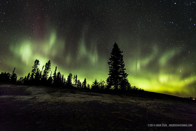Jakub Sisak captures the northern lights in Thunder Bay
