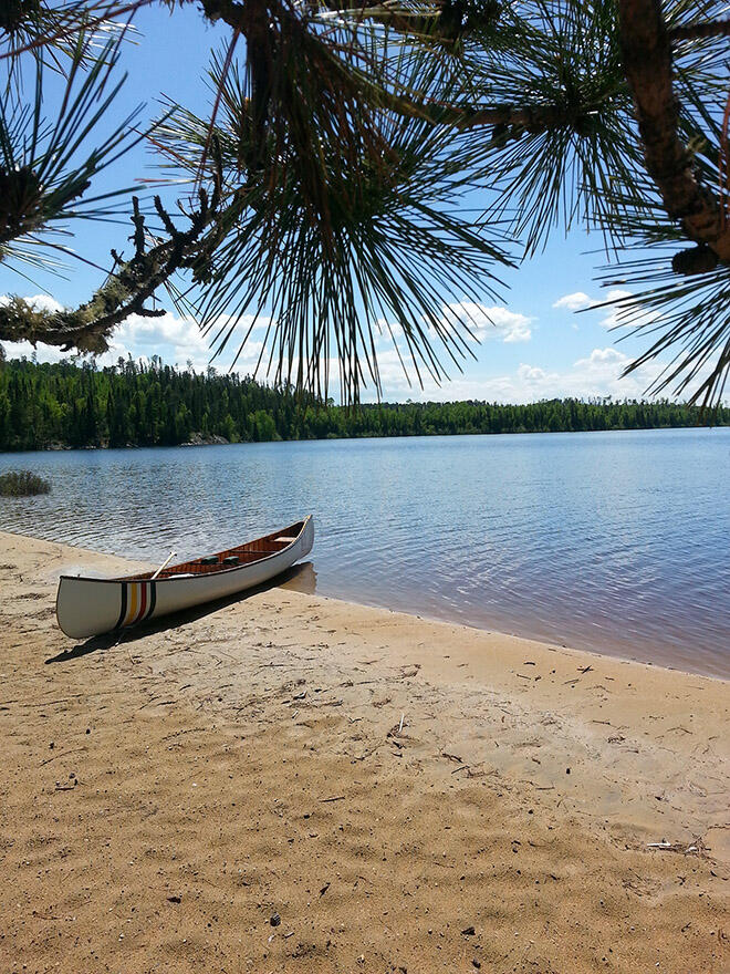 The Pines beach area on Pickerel Lake.   Photo credit: Chris Stromberg