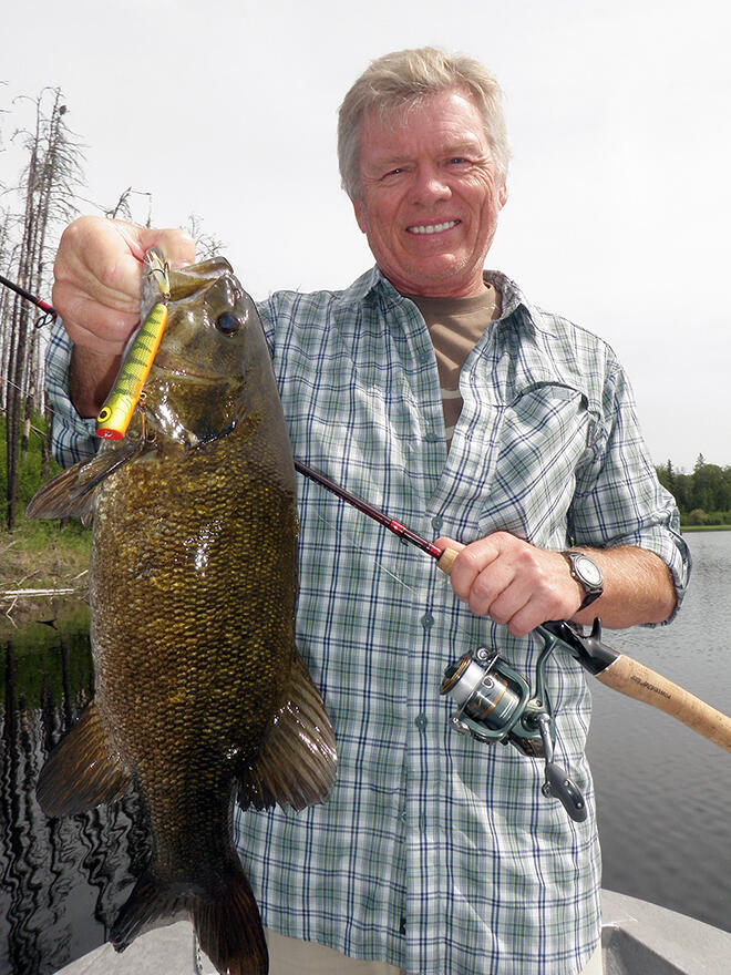 Nice bass caught at Moosehorn Lodge.