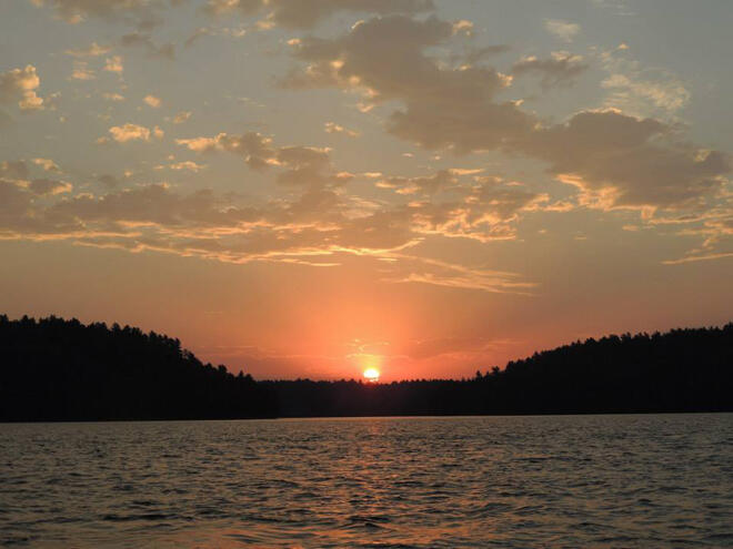 Sunrise on Lower Mainou Lake