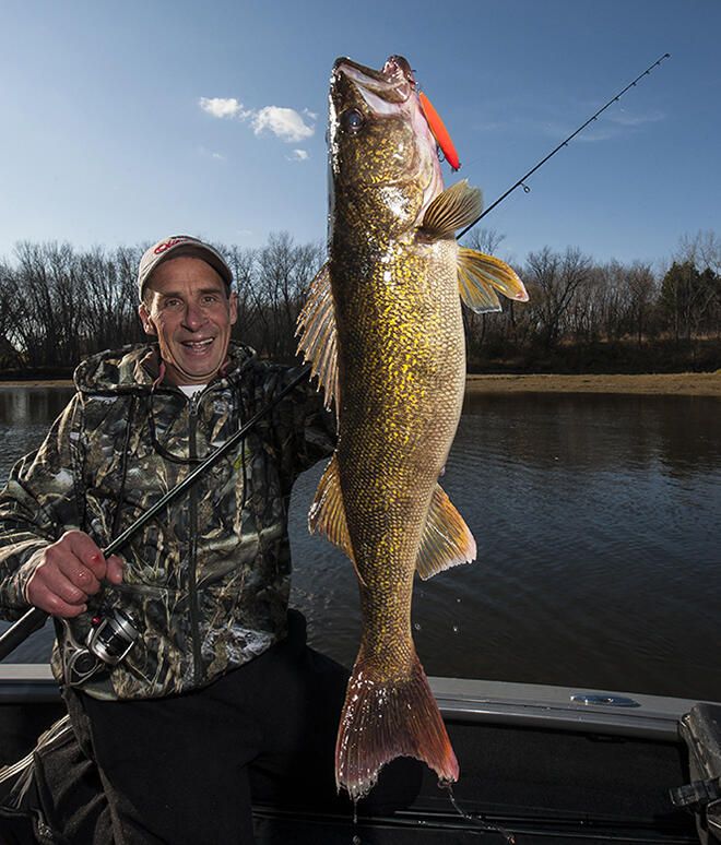 Walleye fishing with jerk baits