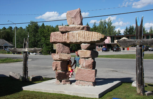 Sioux Narrows Inukshuk