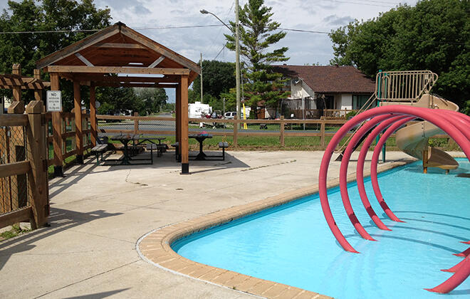 Enjoy the Splash Pad at Rainy River's Hannam park