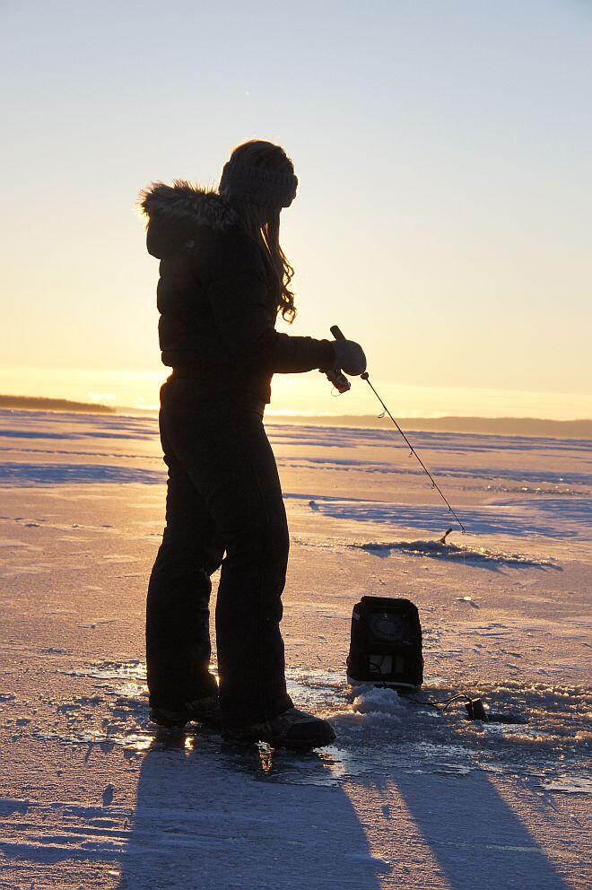 Corine Armstrong on first ice 660