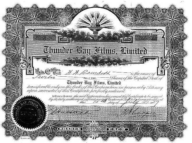 stock certificate