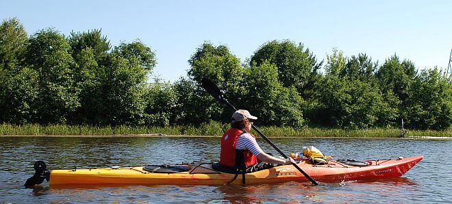 kayaking river
