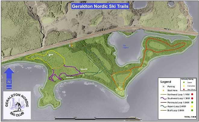 GeraldtonNordicSki map