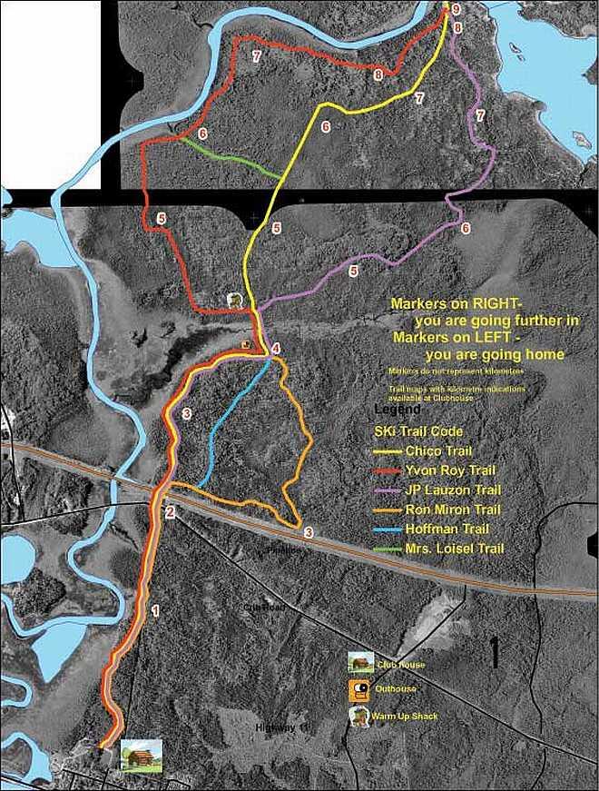 Longlac ski map