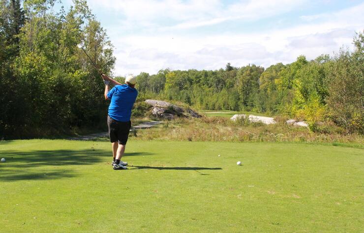 heron landing teeing off 12