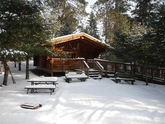 Log Cabin Outside