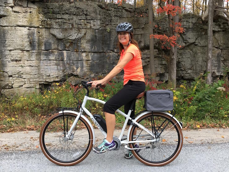 This is a pedal assisted e bike. Photo Credit: Howard Culvert