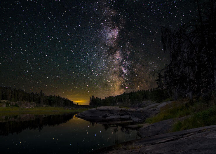 Milky way and stars 