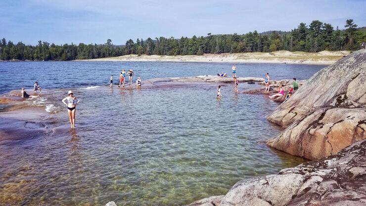 A beautiful place for a midday swim: Bathtub Island