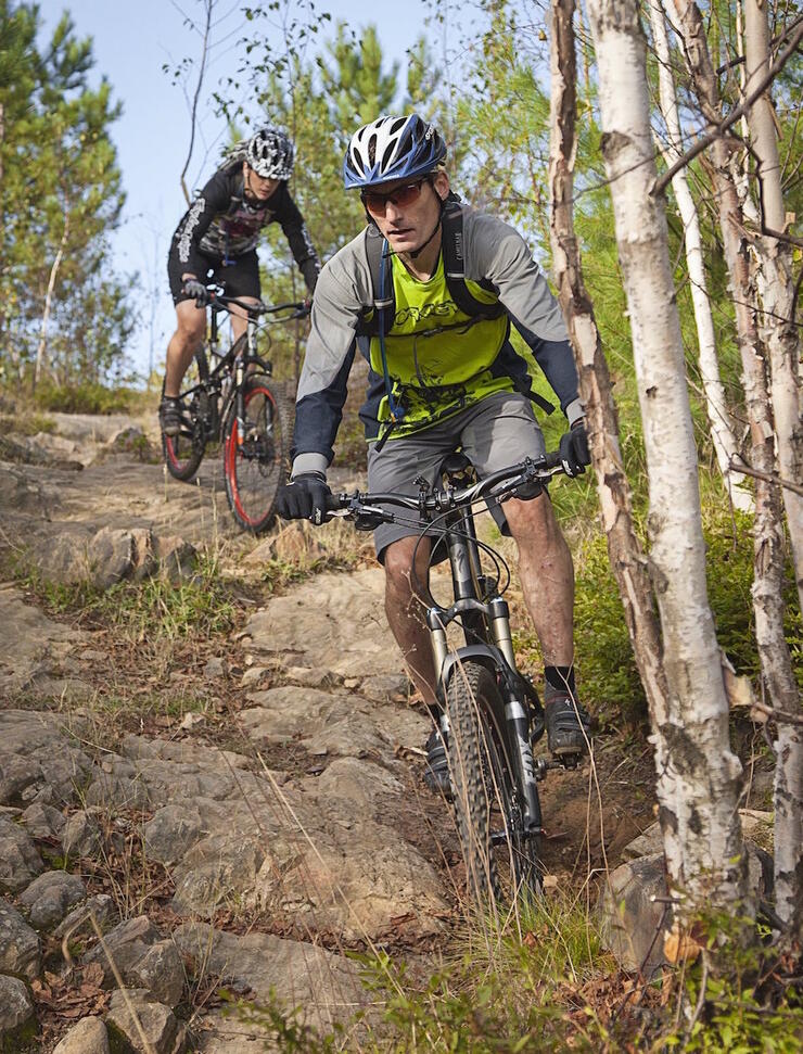 Challenge yourself on Sudbury’s incredible mountain biking trails. Source: ImageOntario