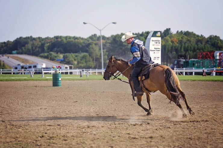Horse and rider at Braceridge Fall Fair