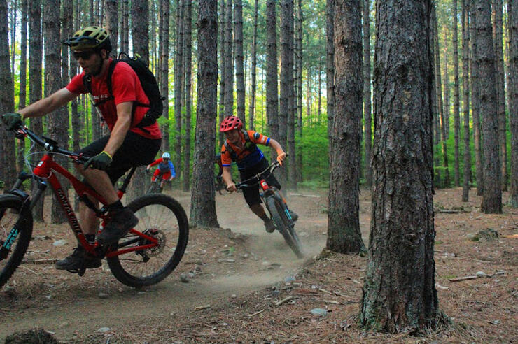 Riding at Hiawatha Highlands