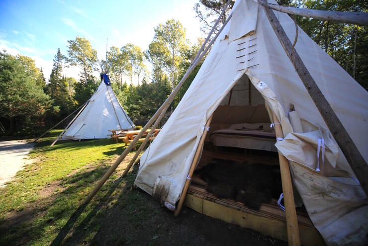 Traditional teepees 