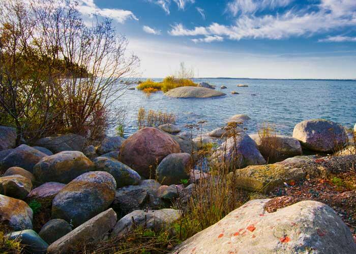 shoreline of lake huron